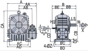 EA Series Double Worm Gear Reducer FCEA — Ultra-High Ratio Two-Stage