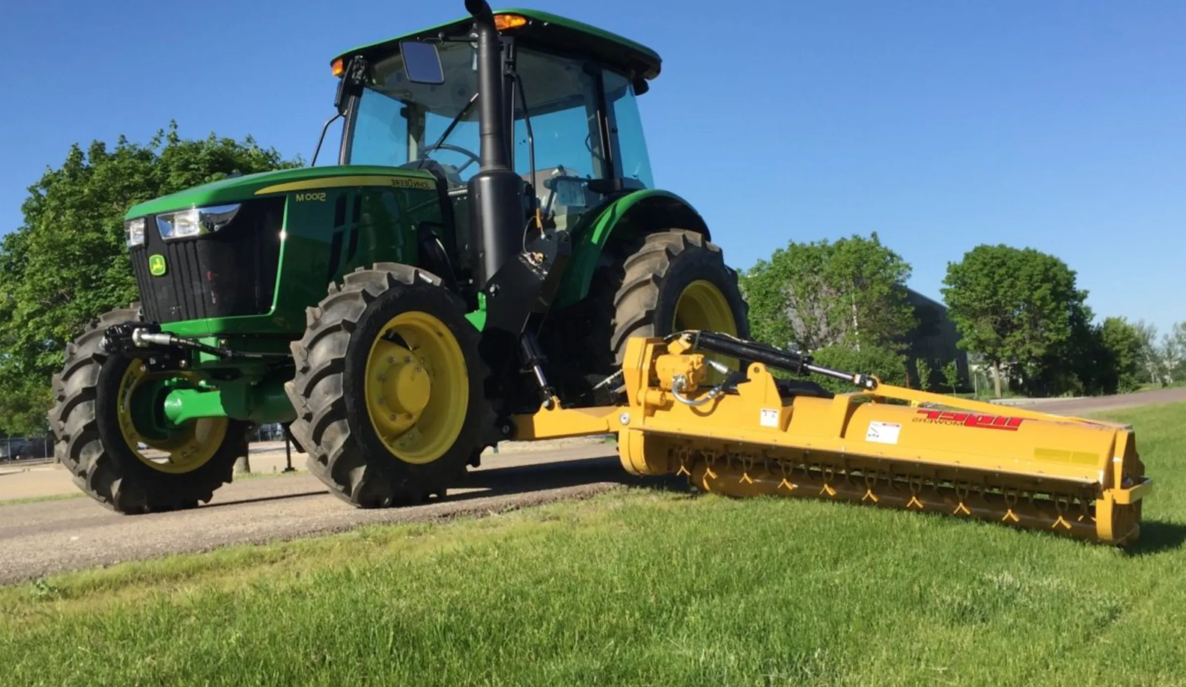 Flail mower gearbox assembly