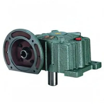 WPDX Series Worm Gearbox — 90° offset dual output with motor flange